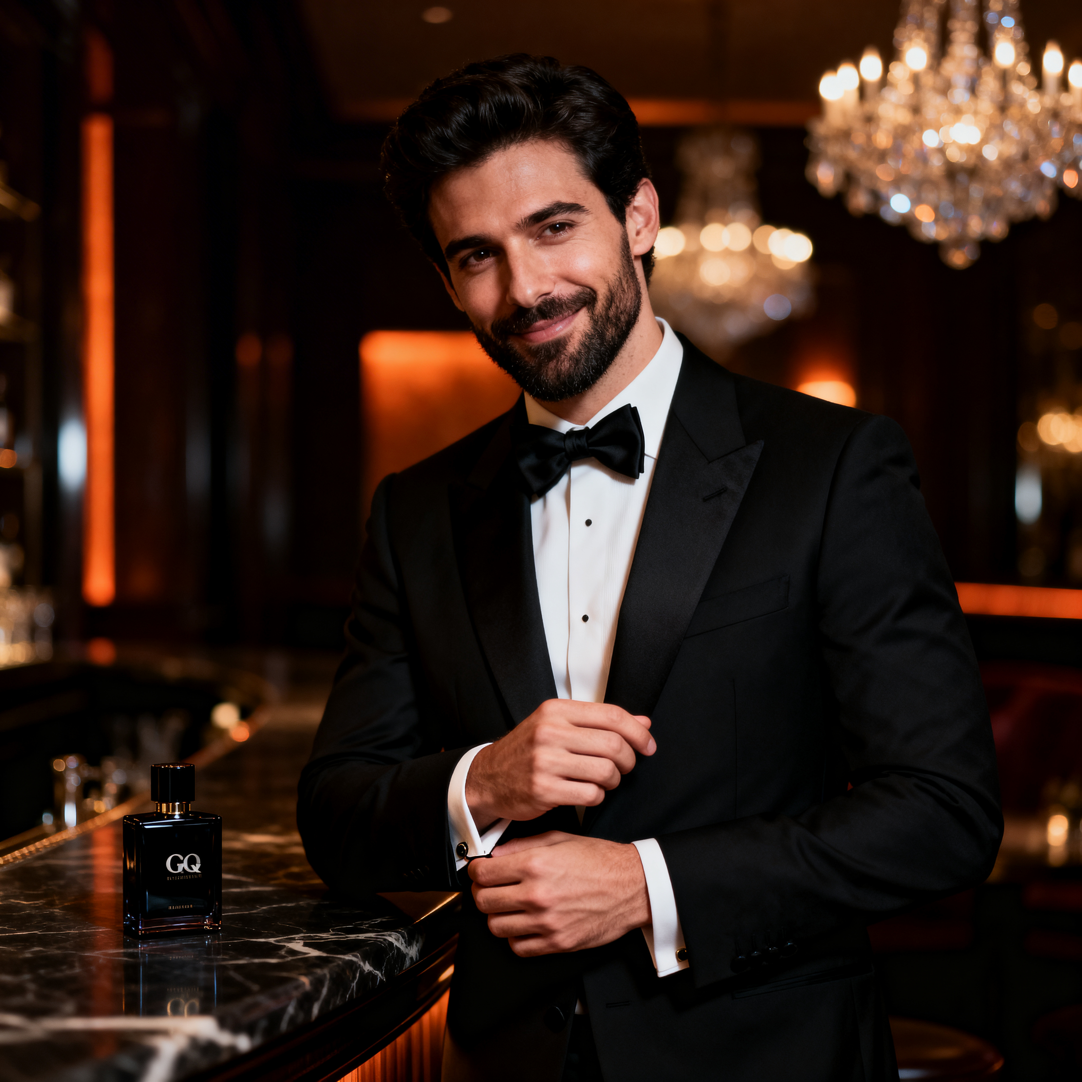 Gentleman with fragrance